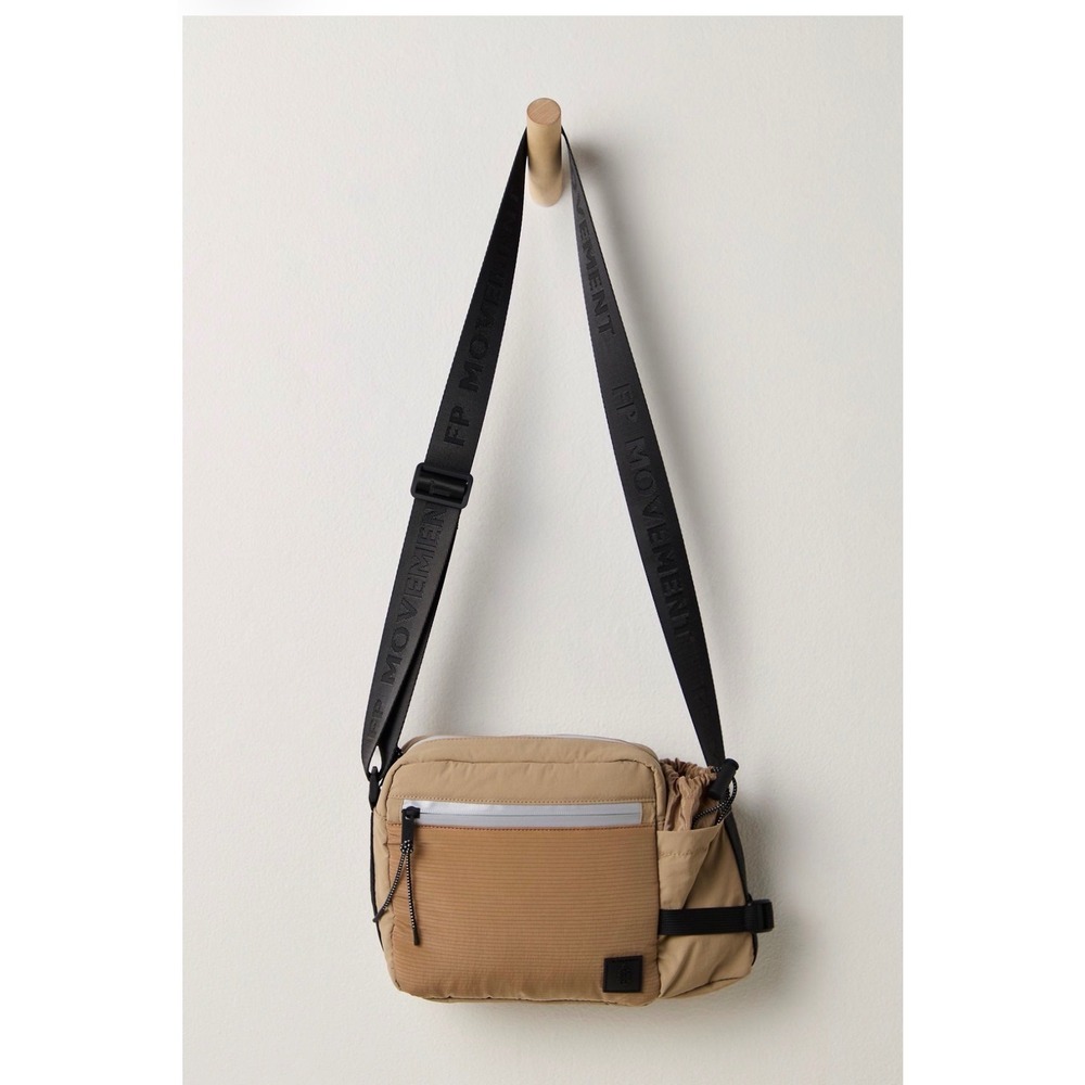 Free People FP Movement Sidekick Crossbody Bag Ginger Tan 107348609 NEW